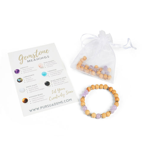 Rose Quartz Stretch Bracelet Kits