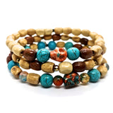 Set of three Sedona Sunset Stretch Bracelets